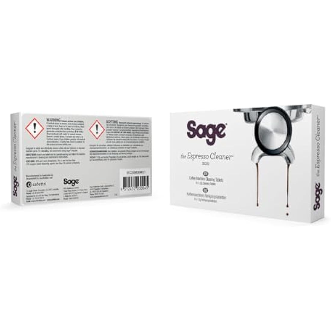 Sage Espresso Machine Cleaning Tablets - Removes Coffee Oils - 8 Count