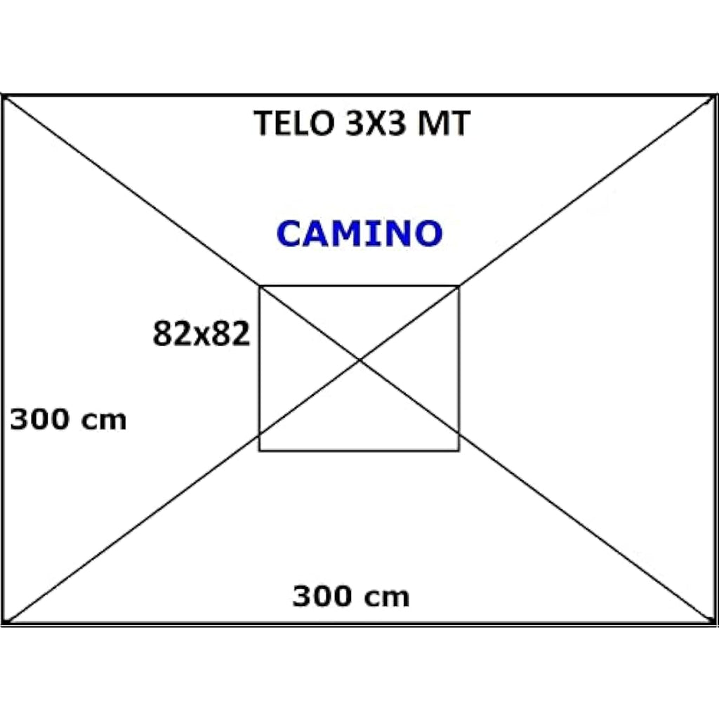 Gazebo Replacement Cover – 3x3m Waterproof PVC Canopy