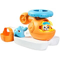 Toomies Splash & Rescue Helicopter Bath Toy with Squirting Pilot