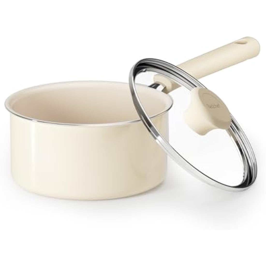 Redchef Ceramic Nonstick Saucepan with Lid | 16cm Small Cooking Pot