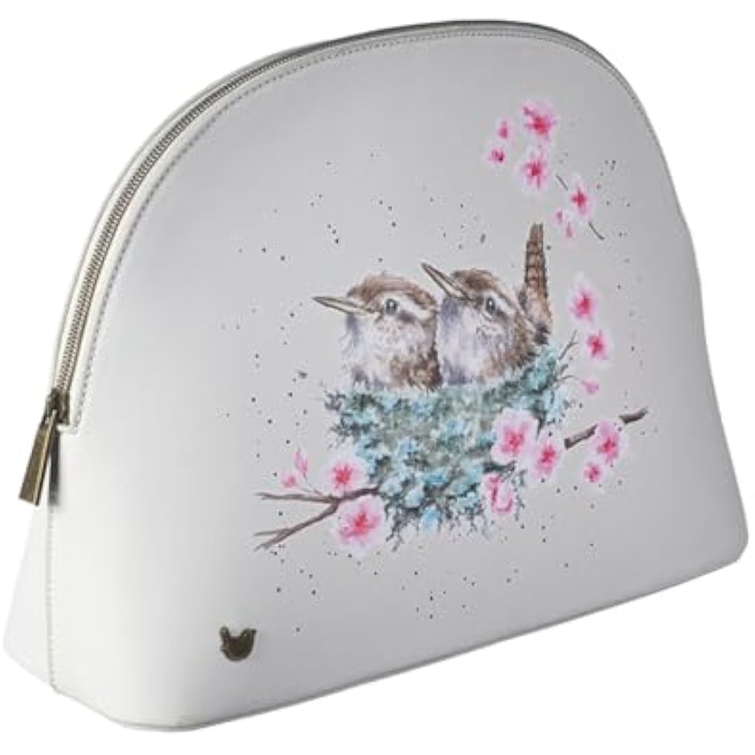 Wrendale Designs Home Tweet Home Large Vegan Leather Cosmetic Bag