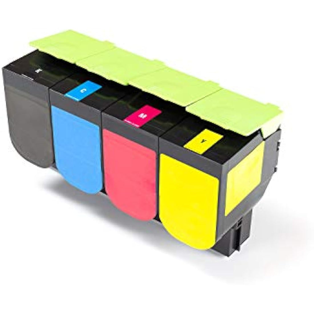 Green2Print Remanufactured Toner Set for Lexmark CX317DN CS417DN | 4-Pack