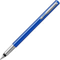 Parker Vector Fountain Pen - Blue with Chrome Trim and Medium Nib