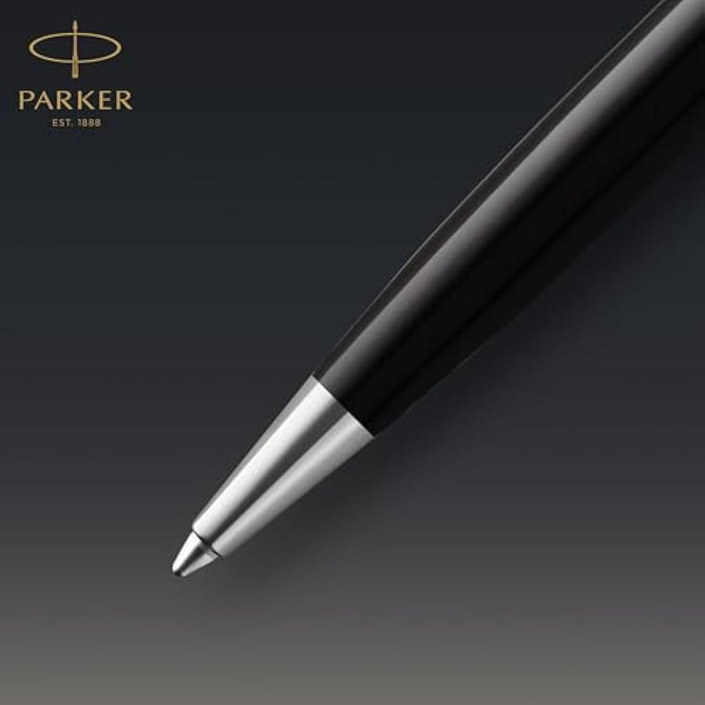 Parker Sonnet Ballpoint Pen – Black Gloss with Gold Trim, Medium Point