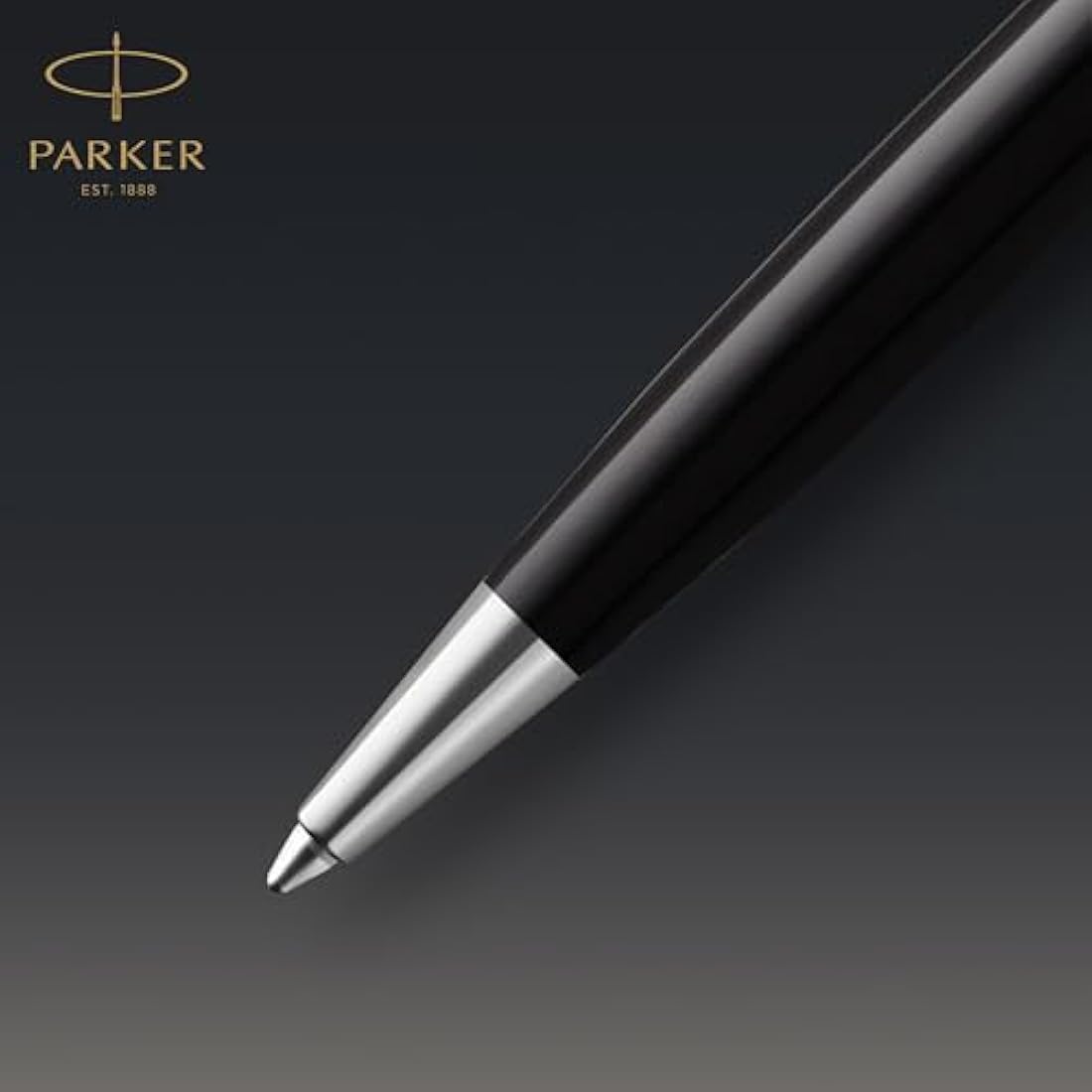 Parker Sonnet Ballpoint Pen – Black Gloss with Gold Trim, Medium Point