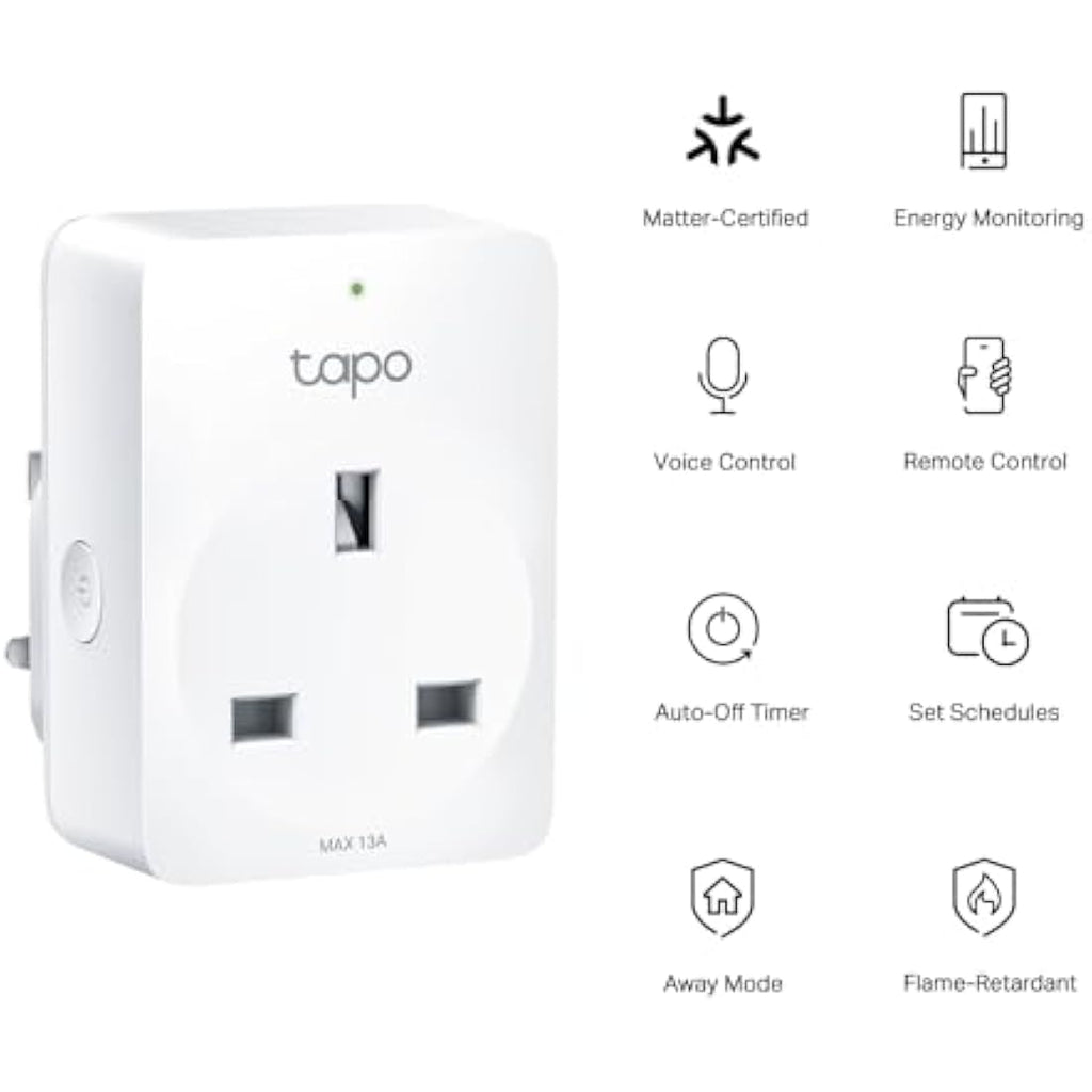 Tapo P110MA Mini Wi-Fi Smart Plug – Matter Certified Energy Monitoring