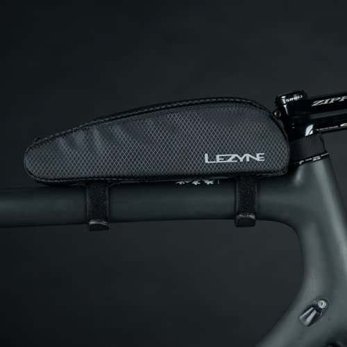 Lezyne Aero Frame Bag – Large Bicycle Tube Organizer, Black Nylon