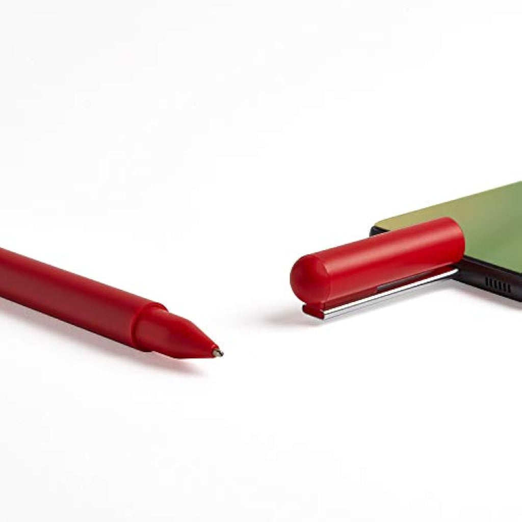 Lexon C-Pen: 32GB USB-C Flash Memory Ballpoint Pen – Red Glossy