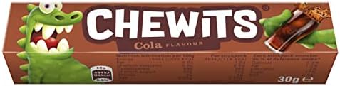 Chewits Cola Chewy Sweets – Vegetarian Fruit Candy, 30g (Pack of 40)