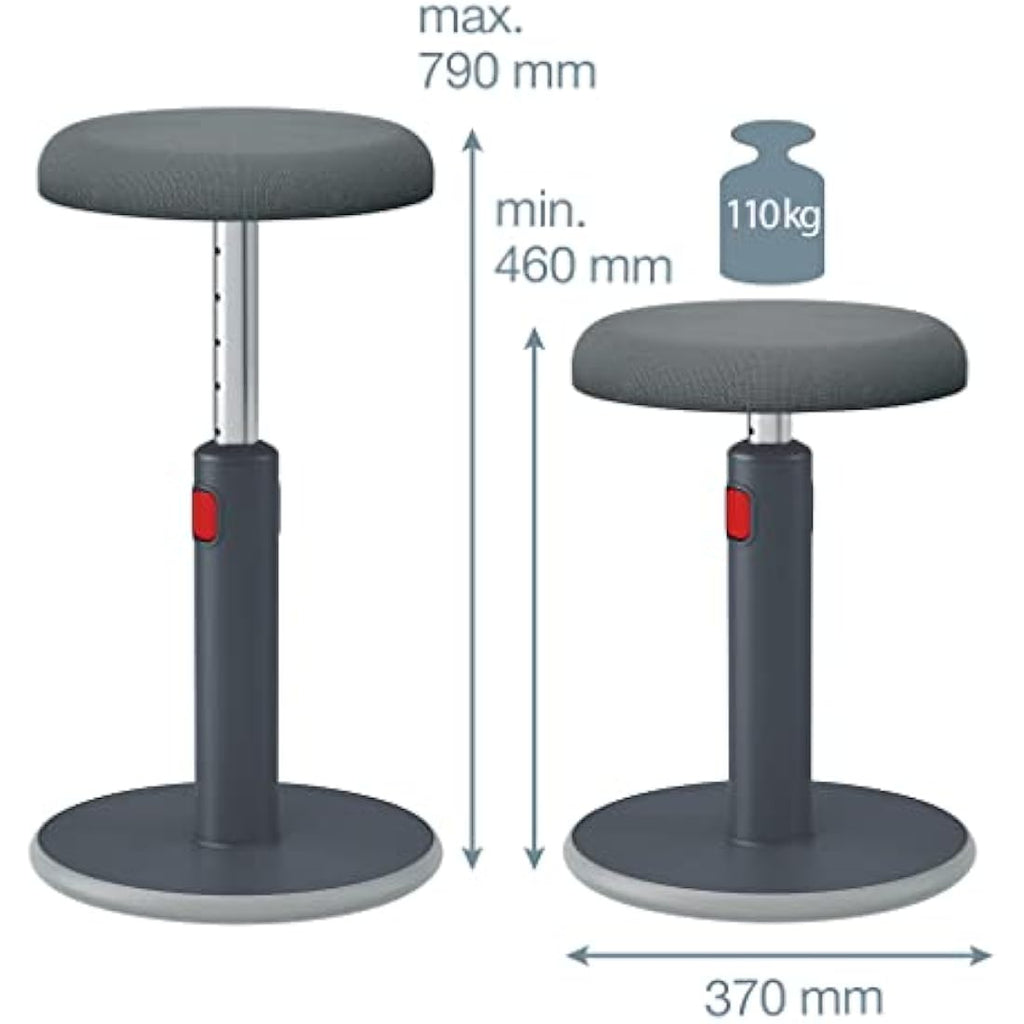 Leitz Ergo Cosy Active Stool – Ergonomic Height Adjustable Wobble Chair