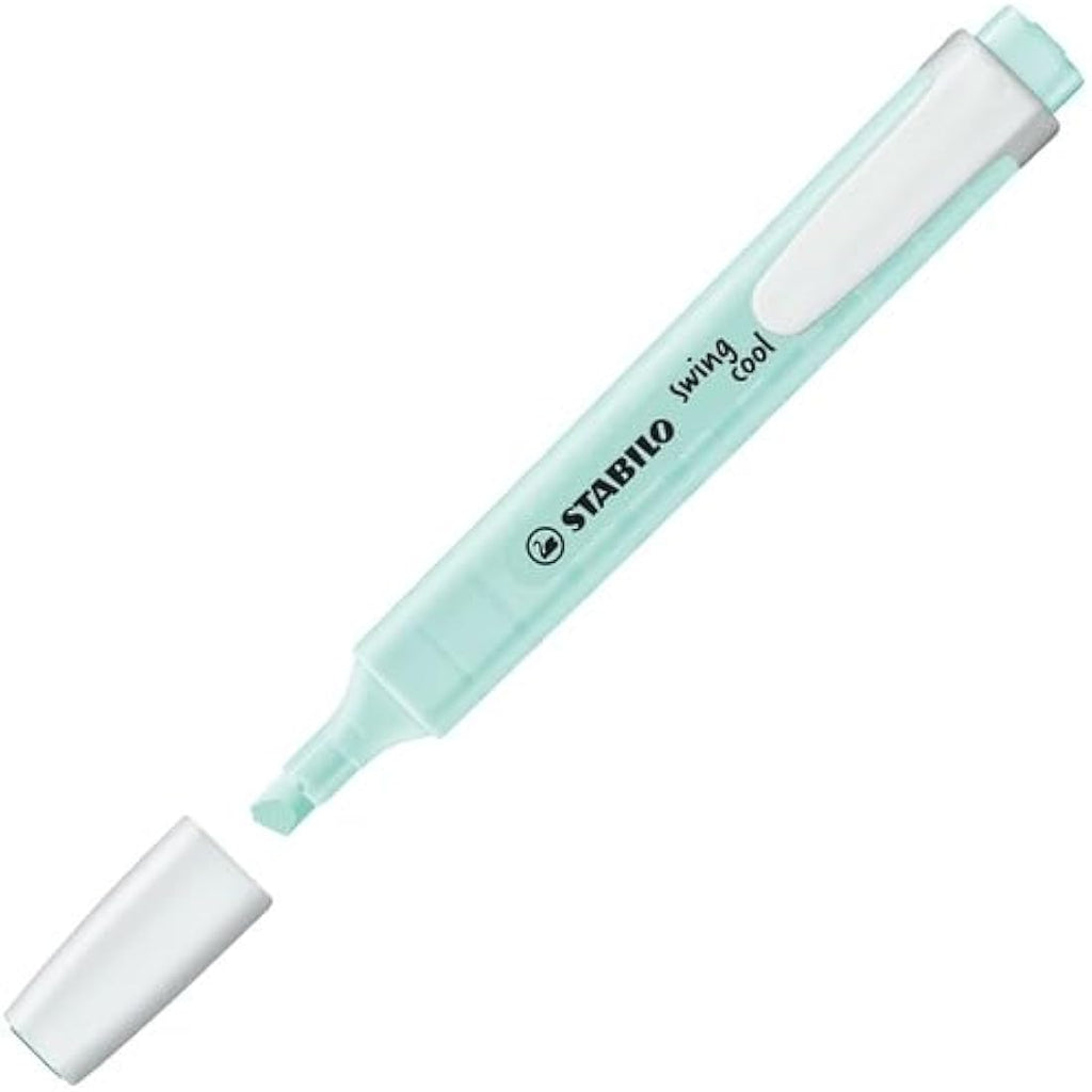 STABILO Swing Cool Pastel Highlighters - 10-Color Deskset - 1-4mm Tip