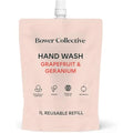 Bower Collective Antibacterial Hand Soap Refill - Geranium & Grapefruit 1L