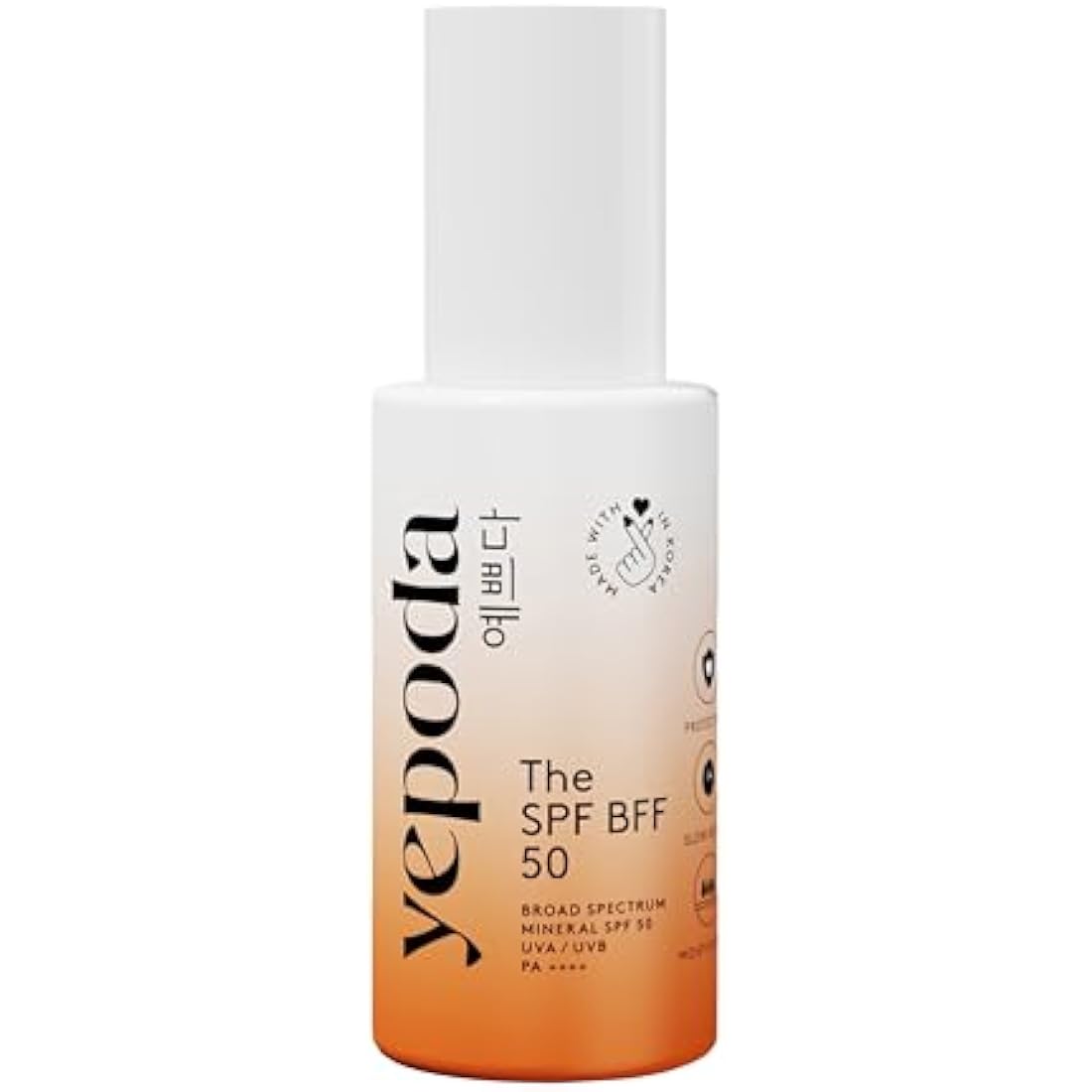 Yepoda Tinted Mineral Sunscreen SPF 50 | Zinc Oxide & Hyaluronic Acid