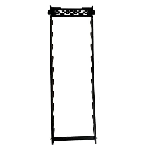 10-Tier Katana Stand – Velvet Padded Samurai Sword Wall Mount