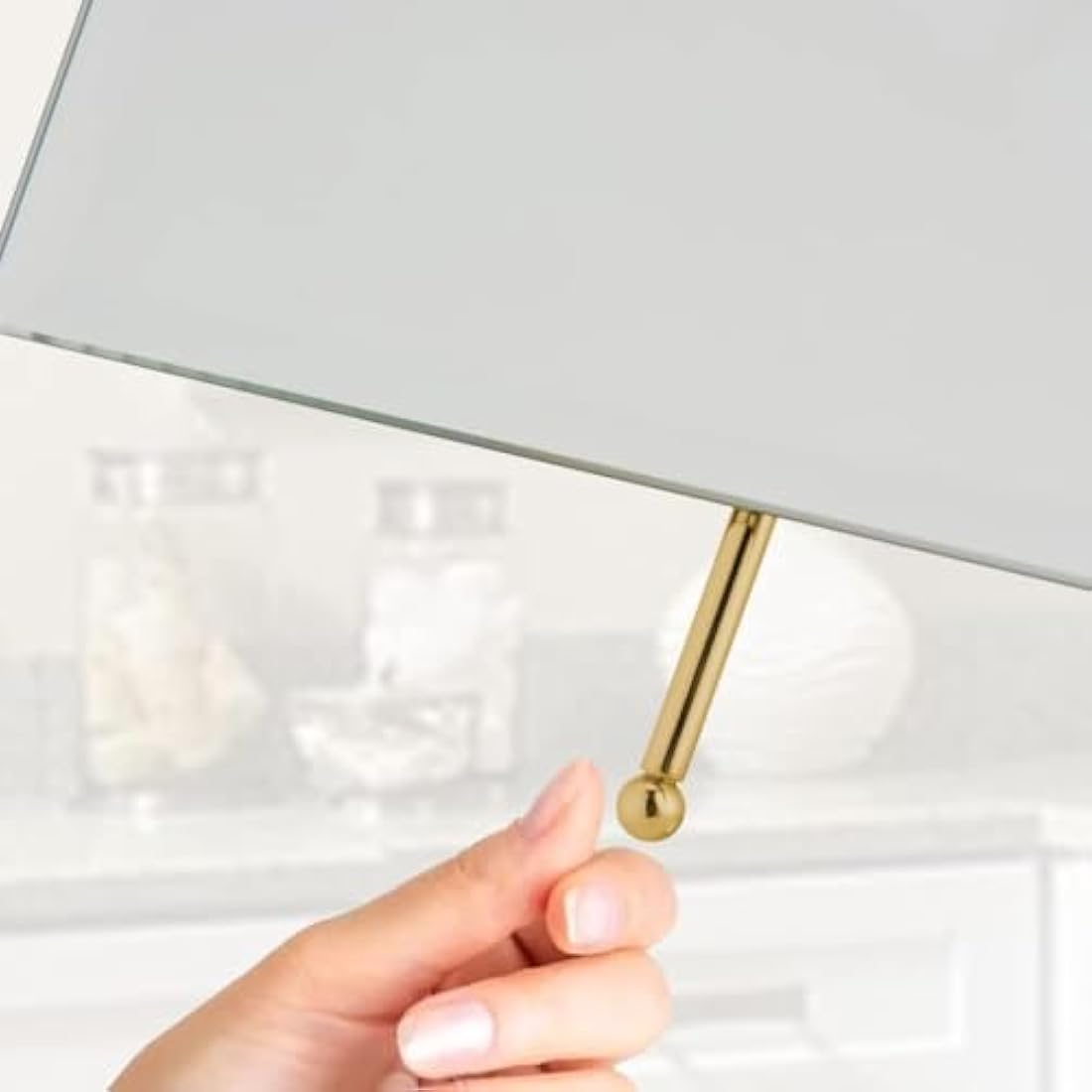 Mirrorvana Gold Vanity Makeup Mirror – Large Desktop Dressing Table Mirror