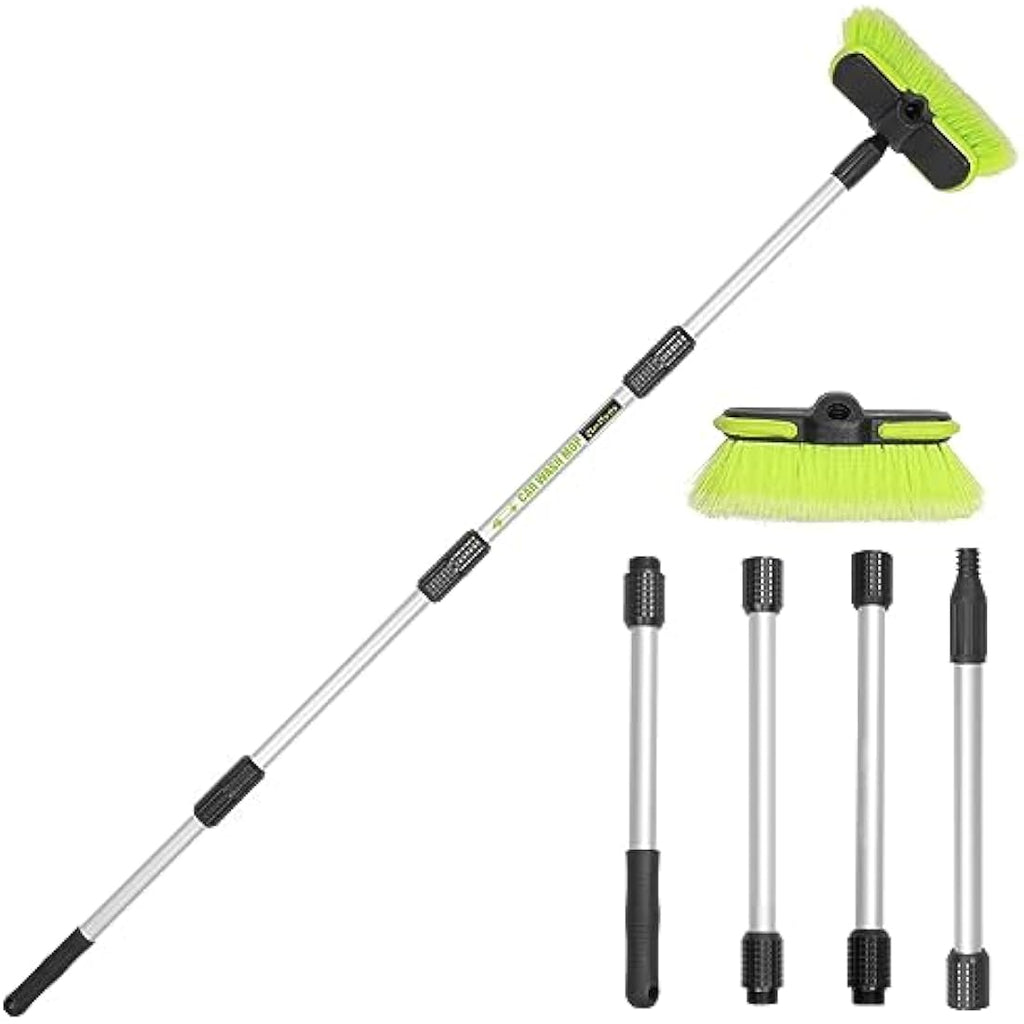 65" Car Wash Brush – Long Handle Soft Bristle Cleaning Mop