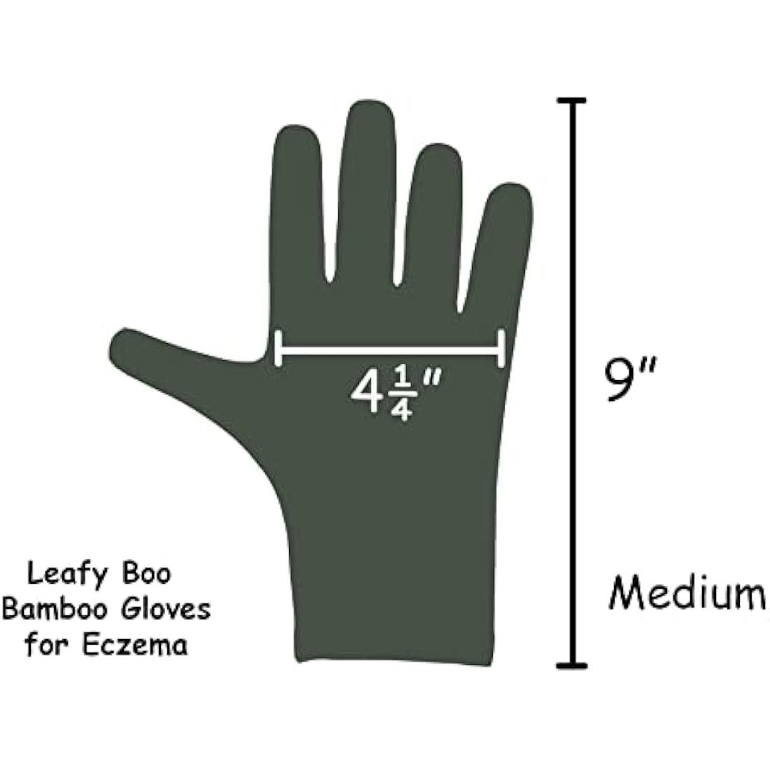 Bamboo Eczema Gloves – Black Moisturising Gloves, 3 Pairs