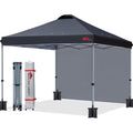 MASTERCANOPY 3x3M Pop-up Gazebo Tent with Sidewall - Black UV Shelter