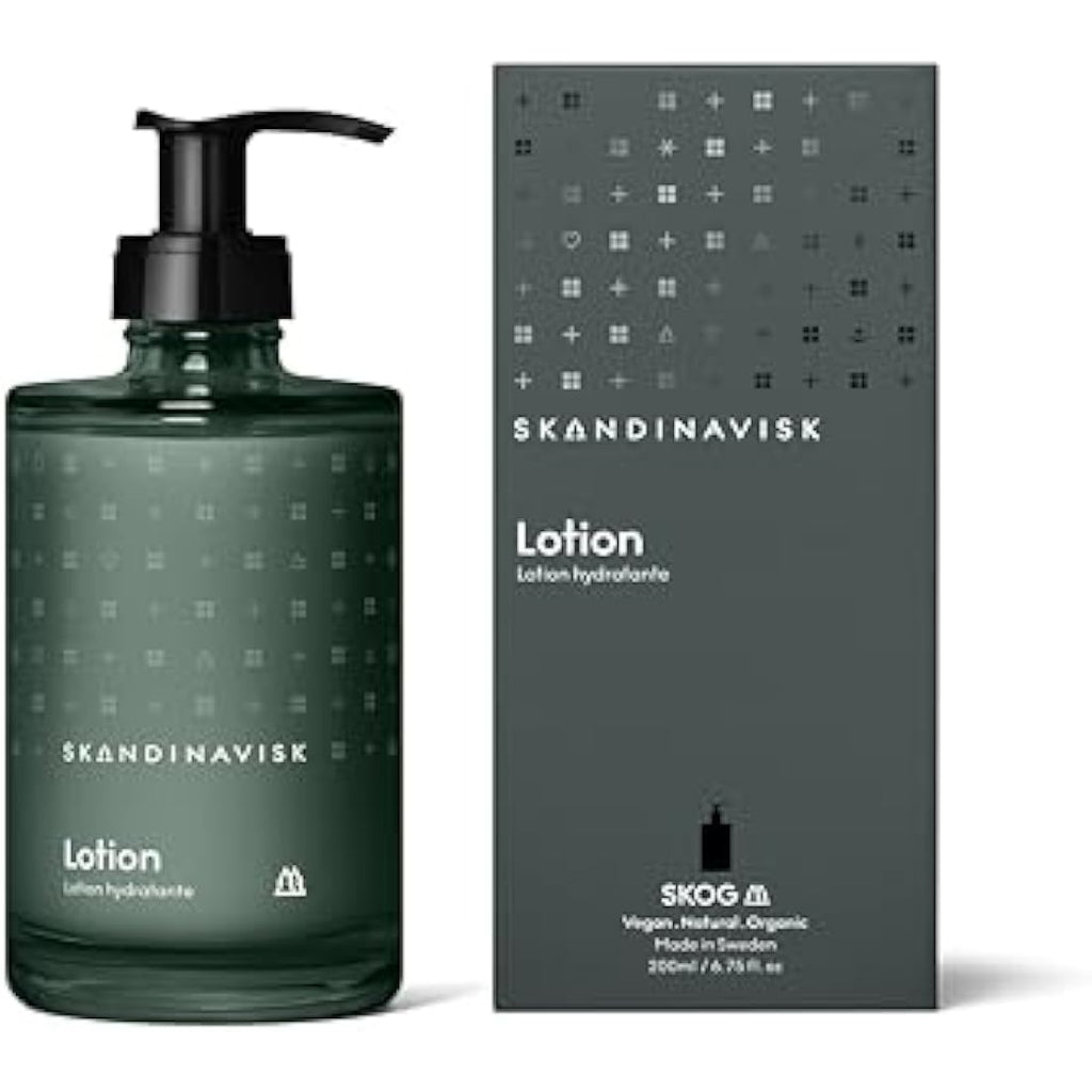 Skandinavisk SKOG Forest Hand & Body Lotion – Organic Glass Bottle 200ml