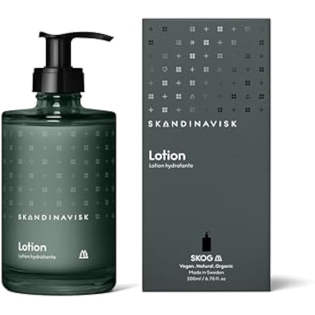 Skandinavisk SKOG Forest Hand & Body Lotion – Organic Glass Bottle 200ml