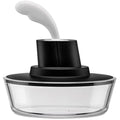Alessi Ship Shape Butter Container with Spatula – Black Stainless Steel