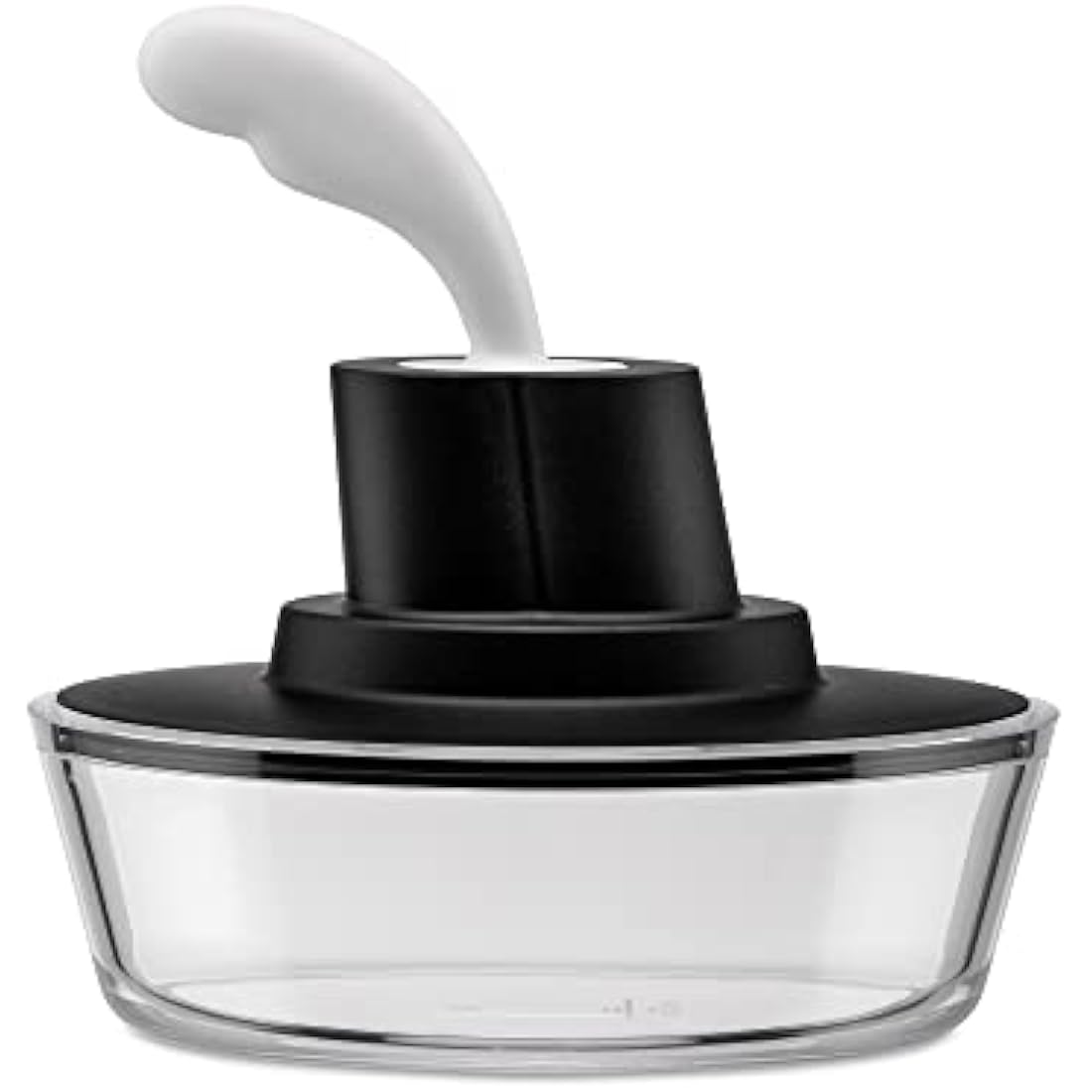Alessi Ship Shape Butter Container with Spatula – Black Stainless Steel