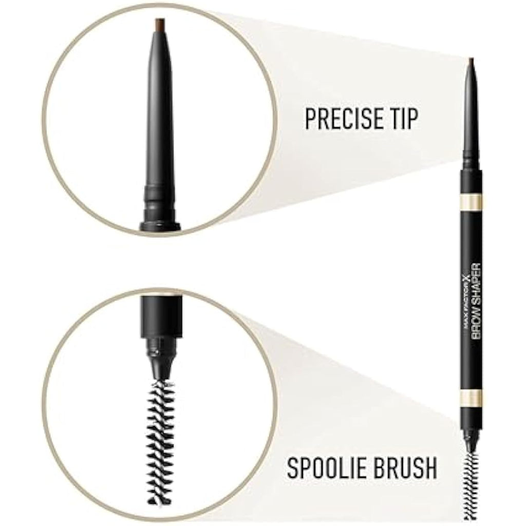 Max Factor Brow Shaper Ultra Fine Eyebrow Pencil – 30 Deep Brown, 1g