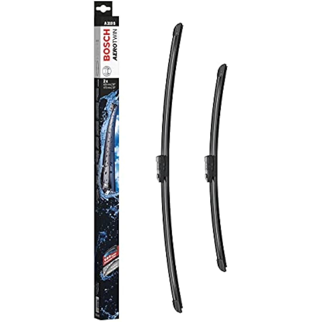 Bosch Aerotwin A310S Wiper Blade Set - 650mm/475mm Front Windshield