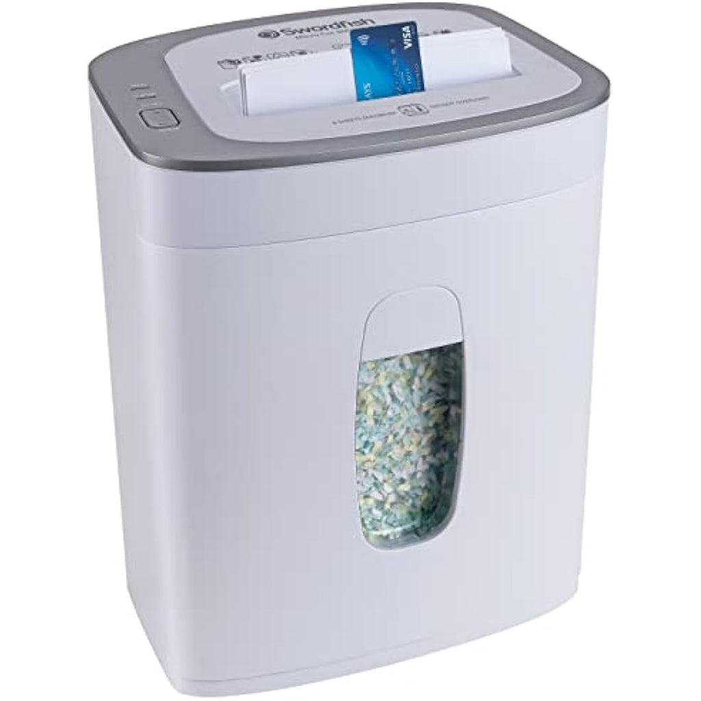 Swordfish 800XXC Micro-Cut High Security Paper Shredder - White