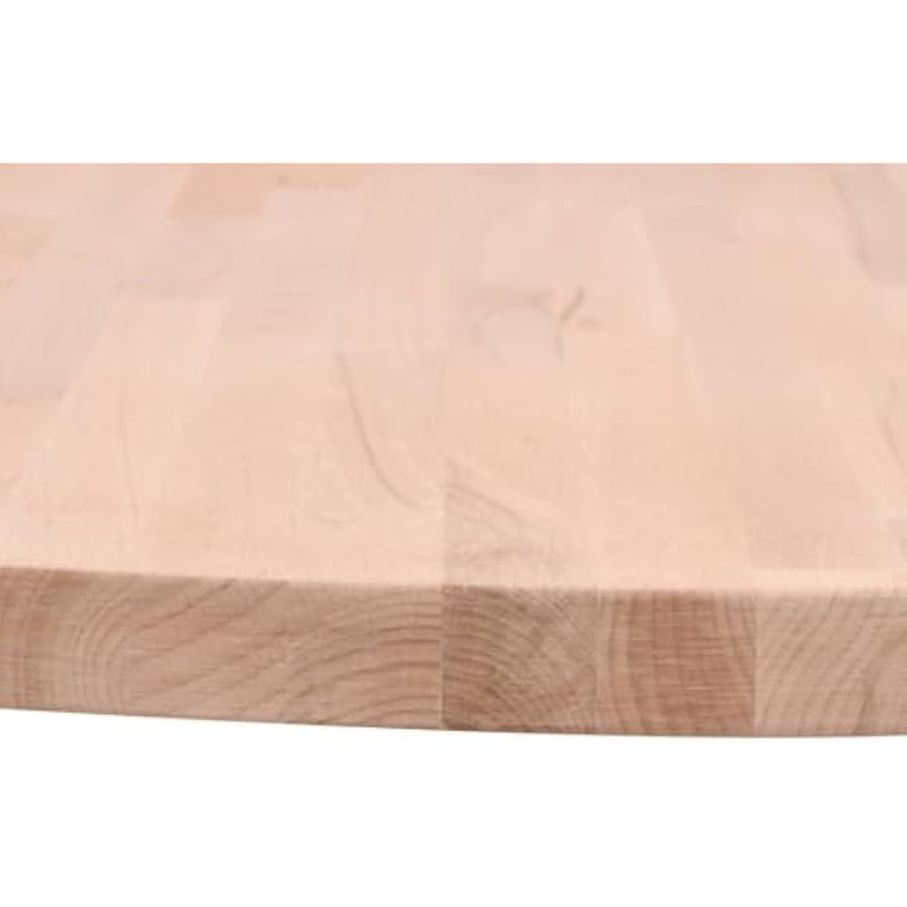 Jolof Store Round Beech Wood Table Top – 80cm Natural Coffee Table