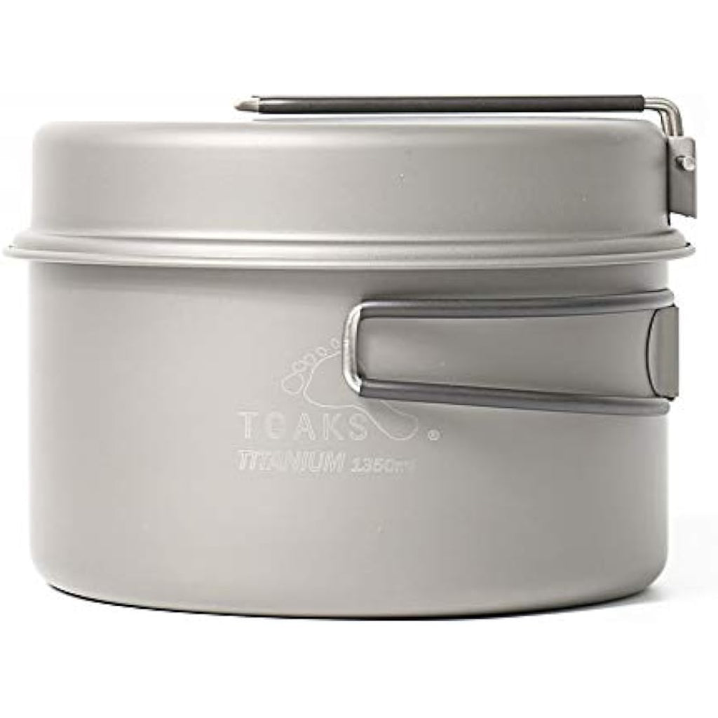 Toaks Titanium 1350ml Outdoor Camping Pan | Ultralight Hiking Pot