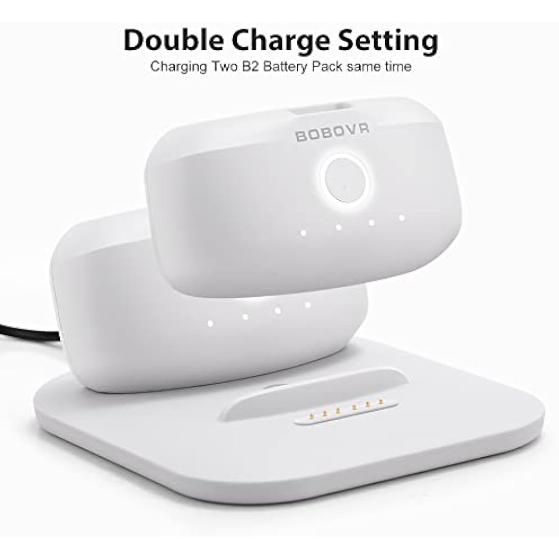 BOBOVR Twin Charger Station | Magnetic Dual Dock for B2 Battery Packs