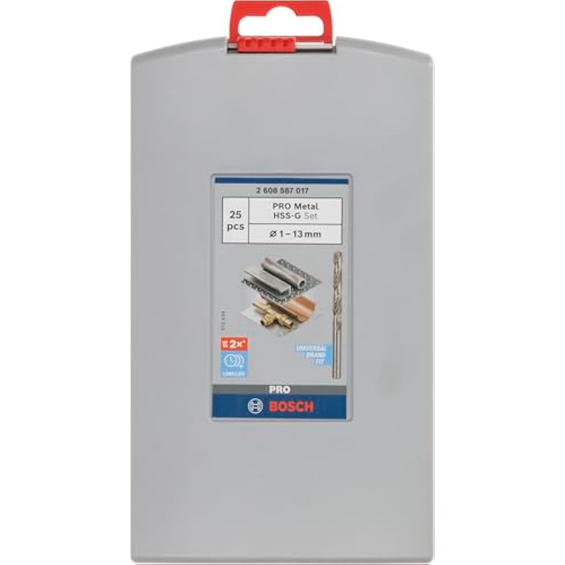 Bosch Professional 25pc HSS-G Metal Drill Bit Set | 1-13mm for Steel