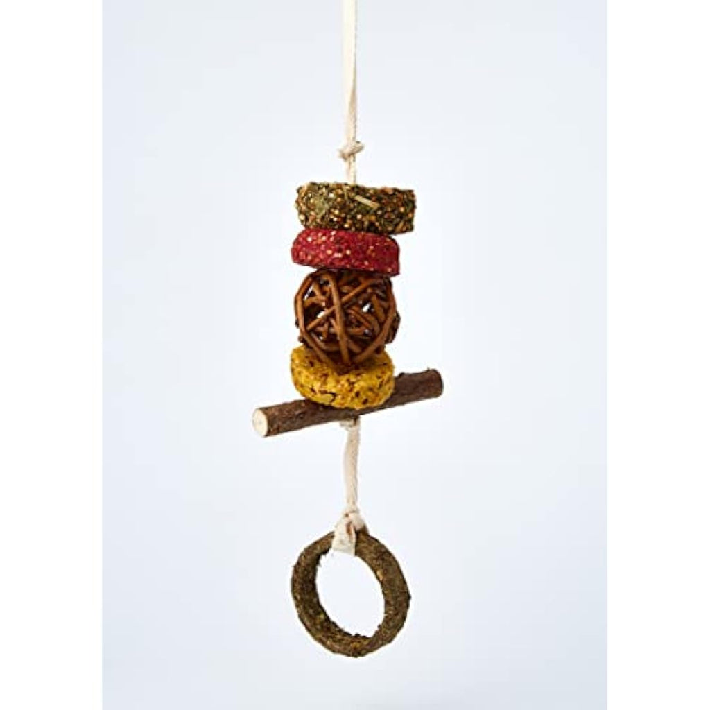 Rosewood Naturals Nibble ‘N’ Gnaw Stacker – Natural Small Animal Treat Toy