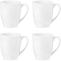 Royal Worcester Serendipity White Ceramic Coffee Mugs, 350ml - Set of 4