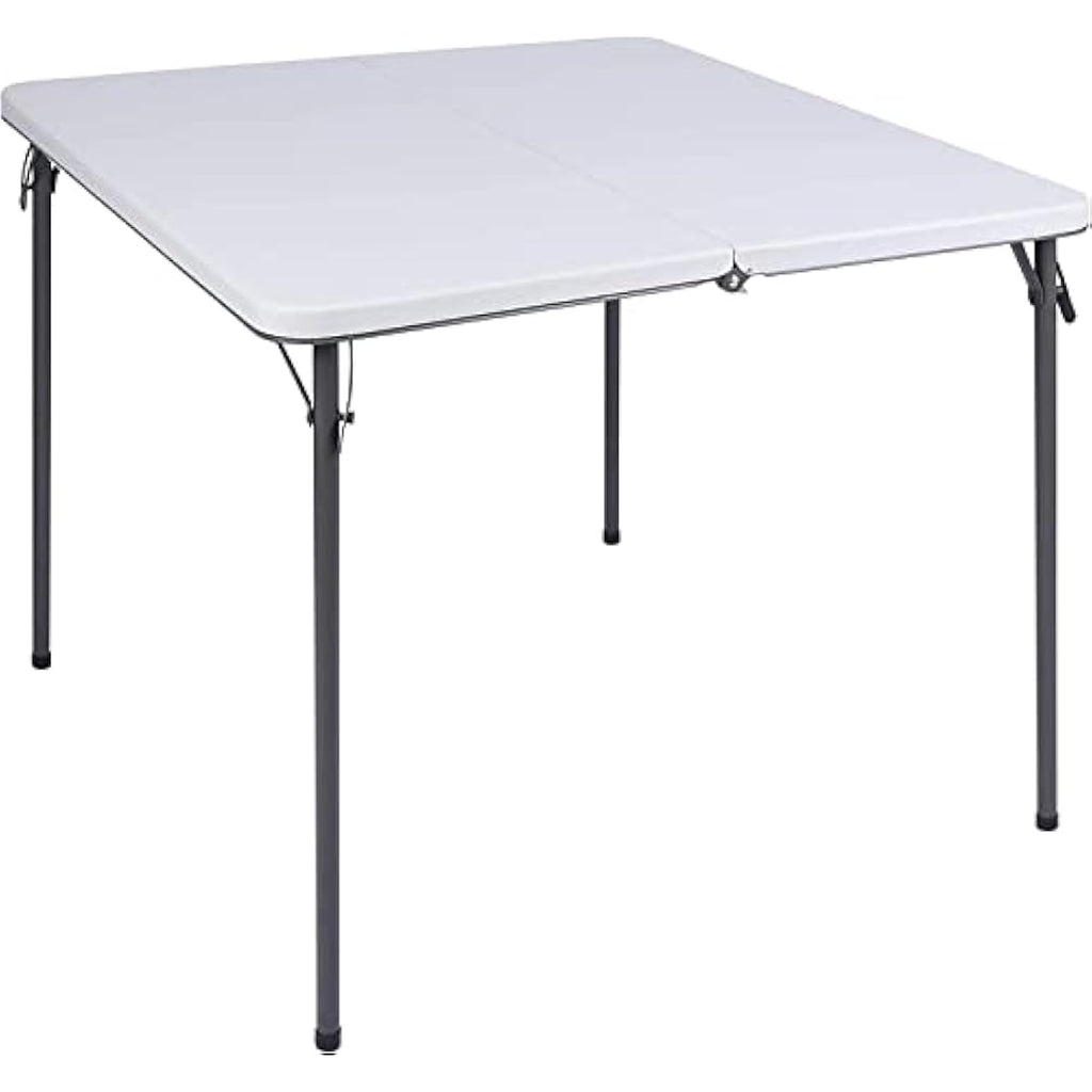 REDCAMP 34" Folding Card Table | Portable Square Picnic Table, White