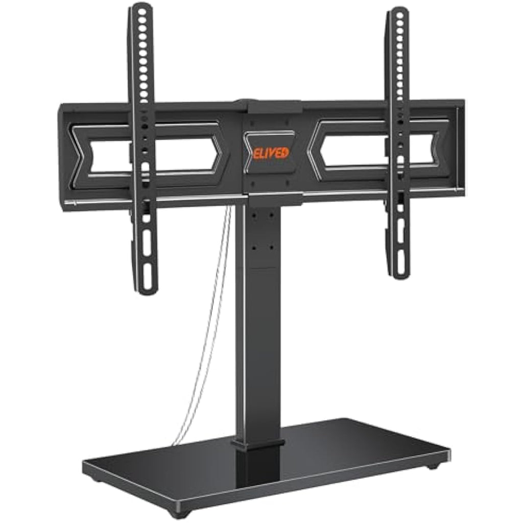 ELIVED Swivel Table Top TV Stand for 37-70 Inch TVs | Height Adjustable