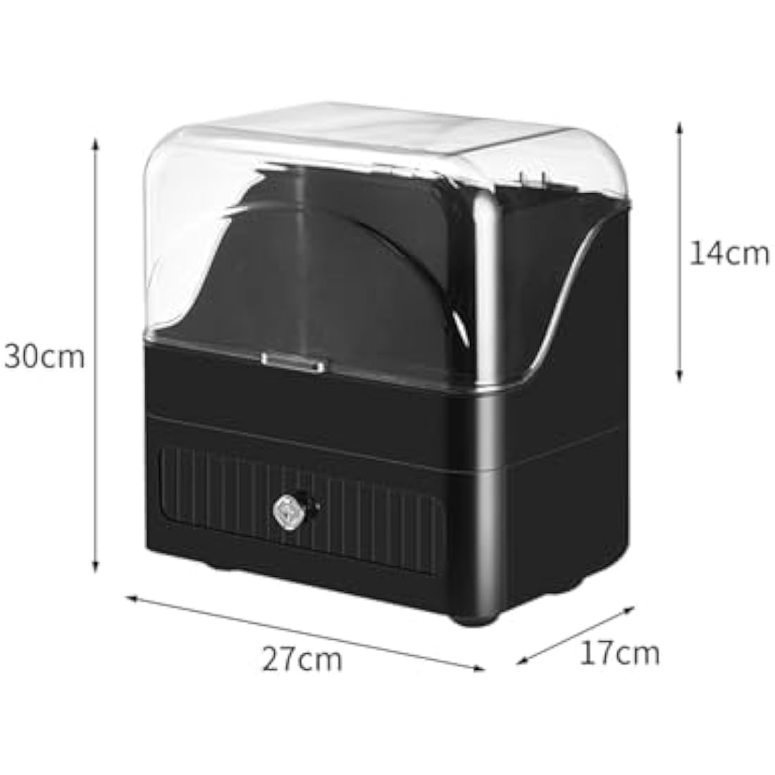 Makeup Organiser – Portable Waterproof Cosmetic Storage, Black