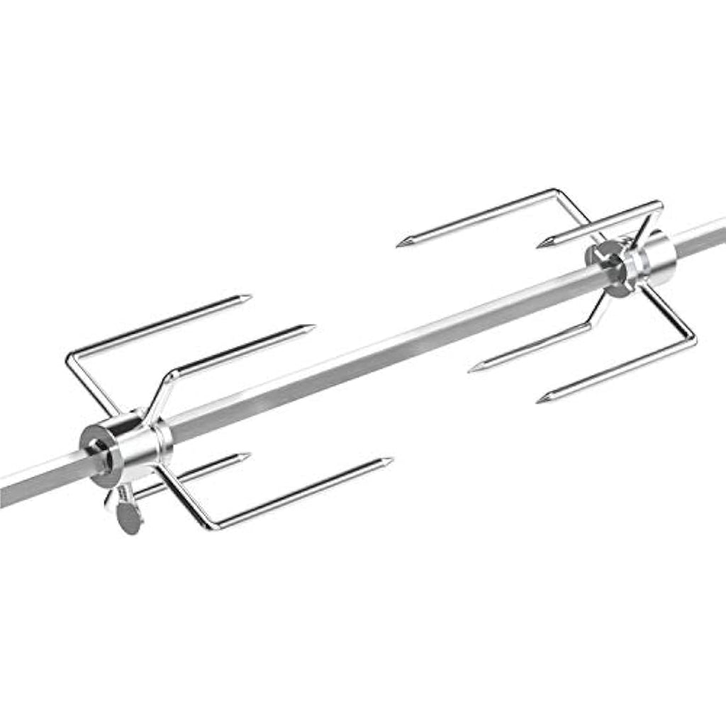 Onlyfire Rotisserie Forks for 8mm Square Spit Rods | 2-Piece Metal Set