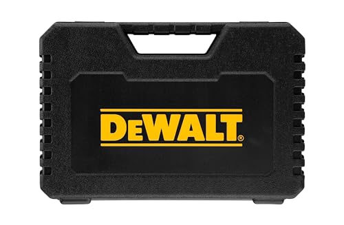 DEWALT 100-Piece Combination Drill Bit Set – HSS Metal & Masonry Bits