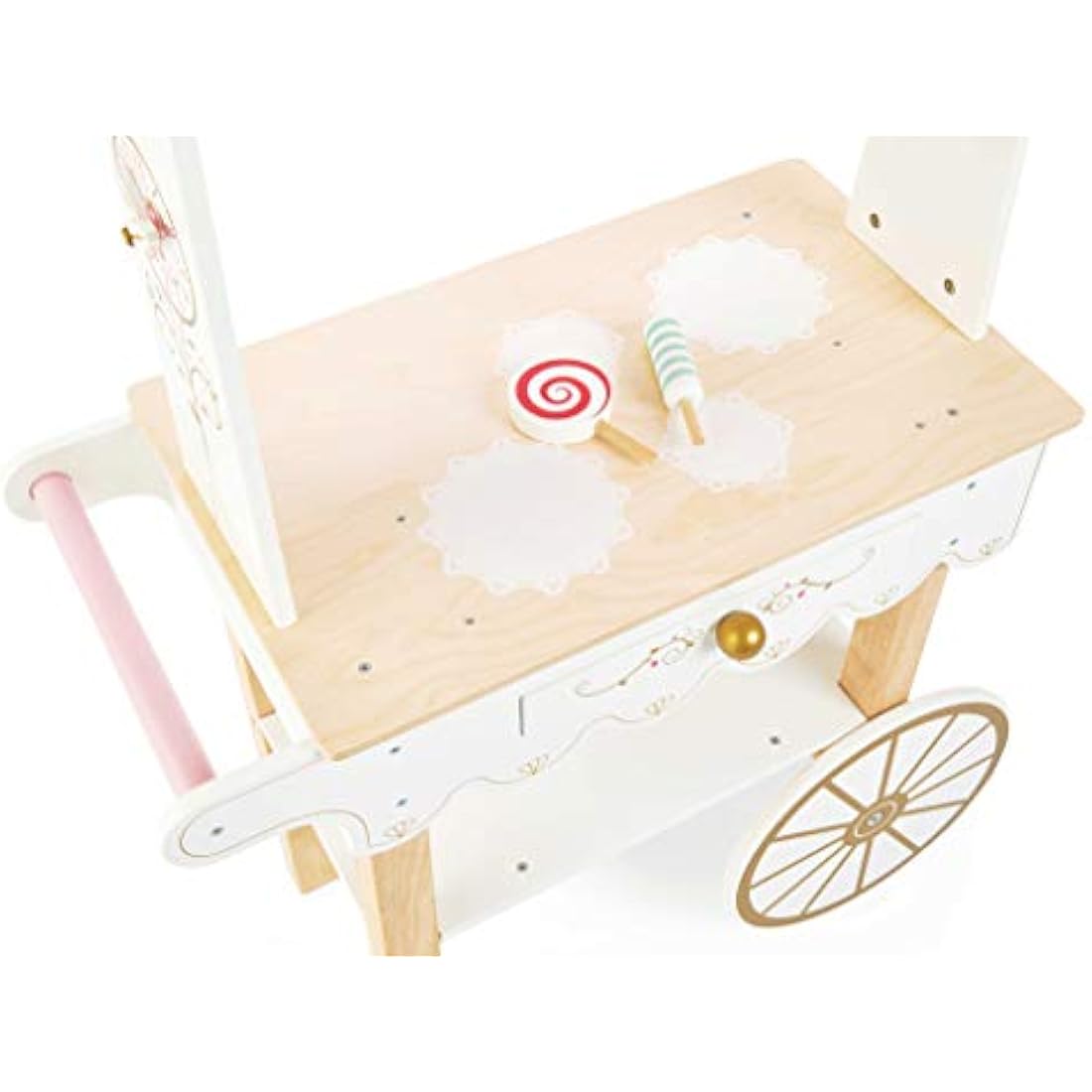 Le Toy Van Wooden Tea & Treats Trolley – Kids Pretend Play Toy Set
