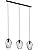 EGLO Newtown 3-Flame Pendant Lamp | Vintage Black Steel Hanging Light