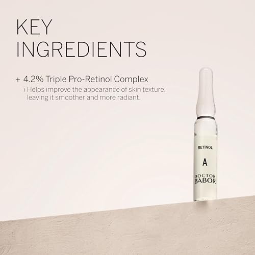 DOCTOR BABOR Retinol Renewal Ampoules | Anti-Ageing Face Serum | 7 x 2 ml