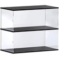 Nynelly 2-Shelf Acrylic Display Case for 1/8 Scale Model Cars - Black