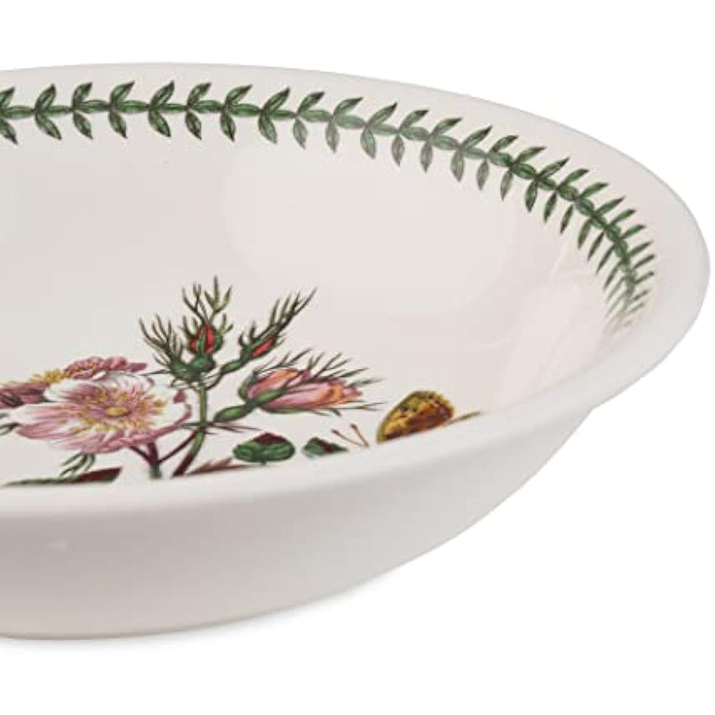 Portmeirion Botanic Garden Pasta Bowls - Set of 6 Floral 20cm Ceramics