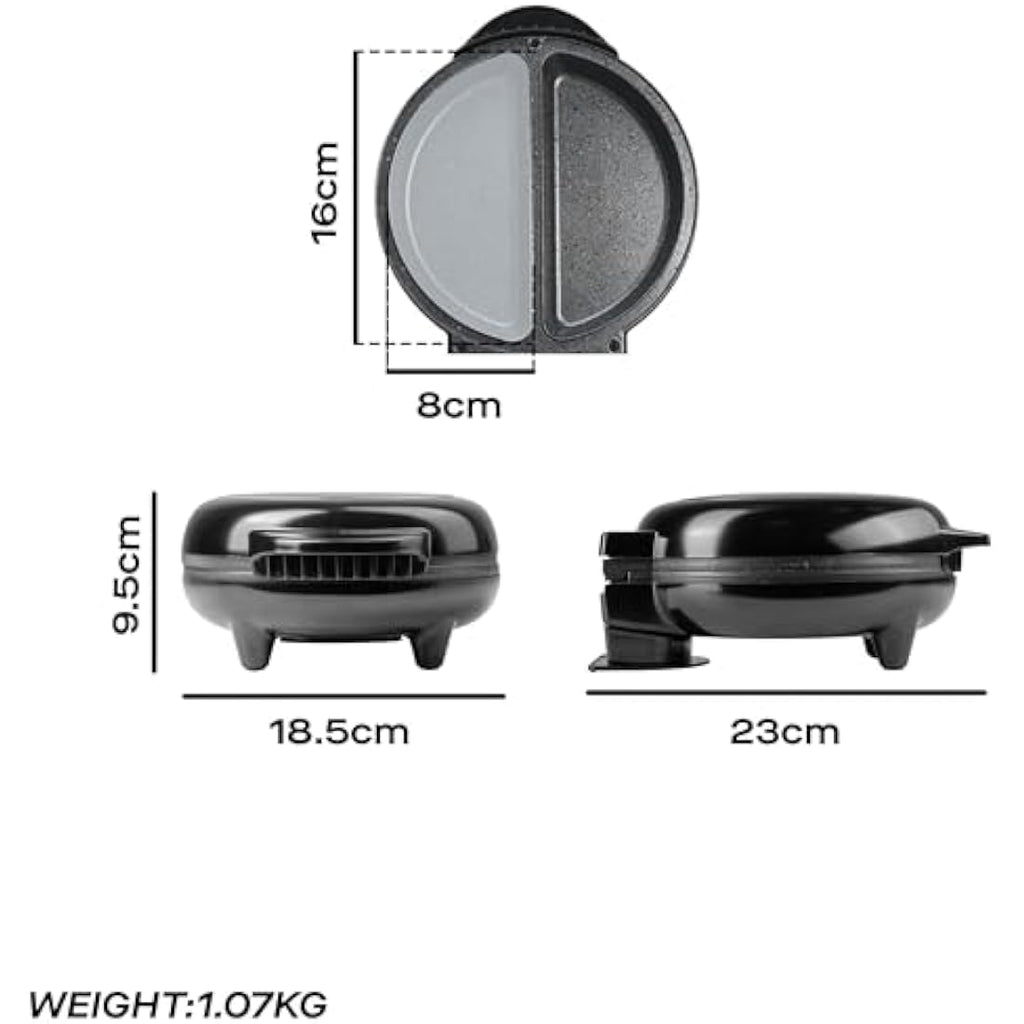 Daewoo Deep Fill Omelette Maker – Dual Non-Stick Electric Cooker, 750W