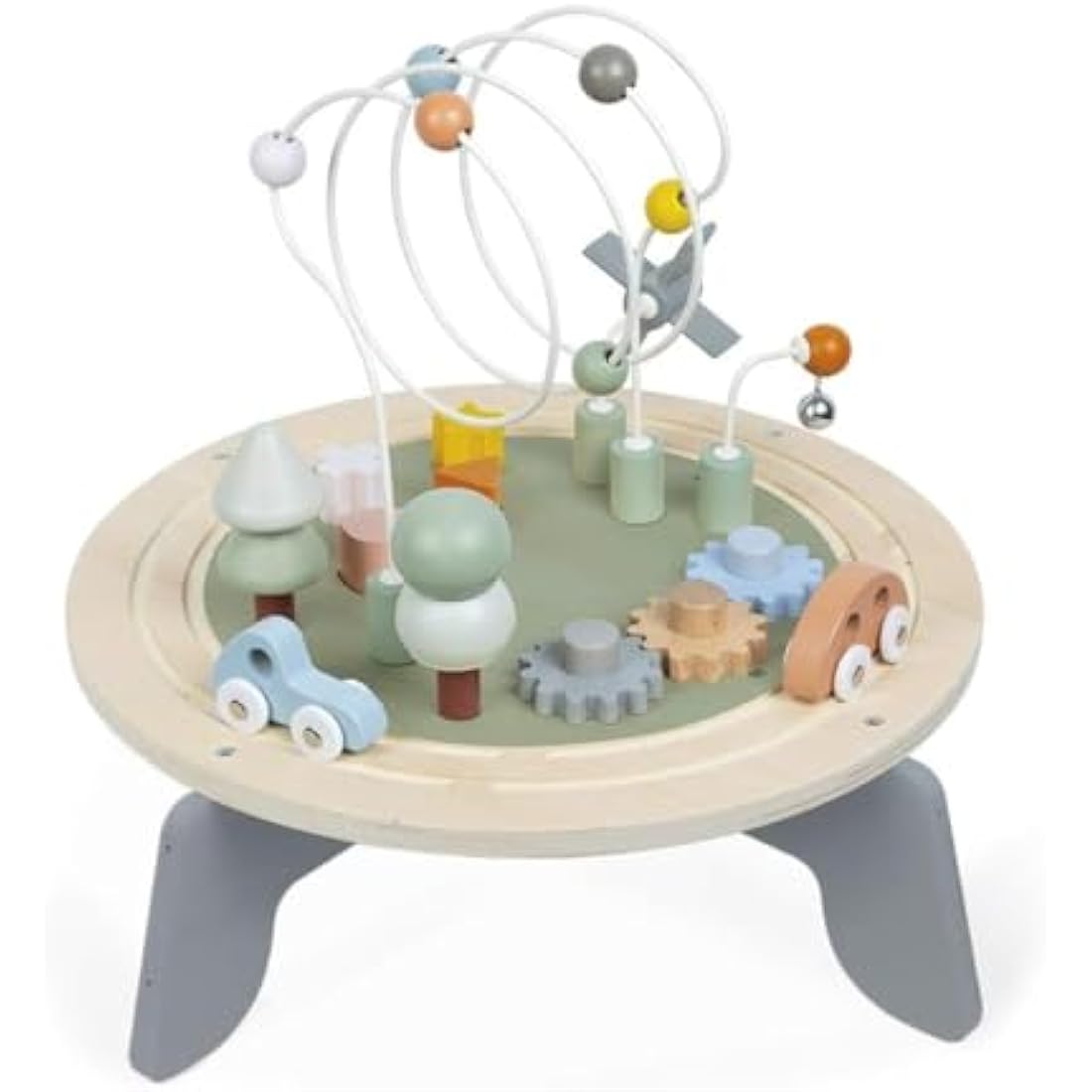 Janod Sweet Cocoon Wooden Activity Table – Toddler Fine Motor Toy