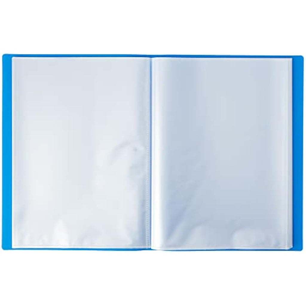 Exacompta A4 Display Book – 100 Pockets 200 Views – Blue Polypropylene