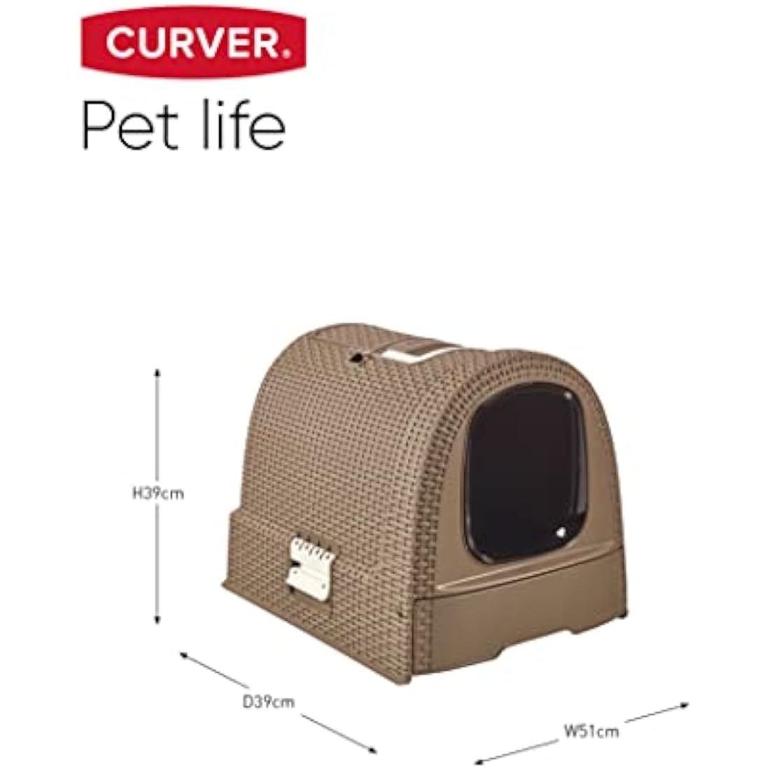 Curver Cat Litter Box – Modern Pet Toilet with Ventilation Holes
