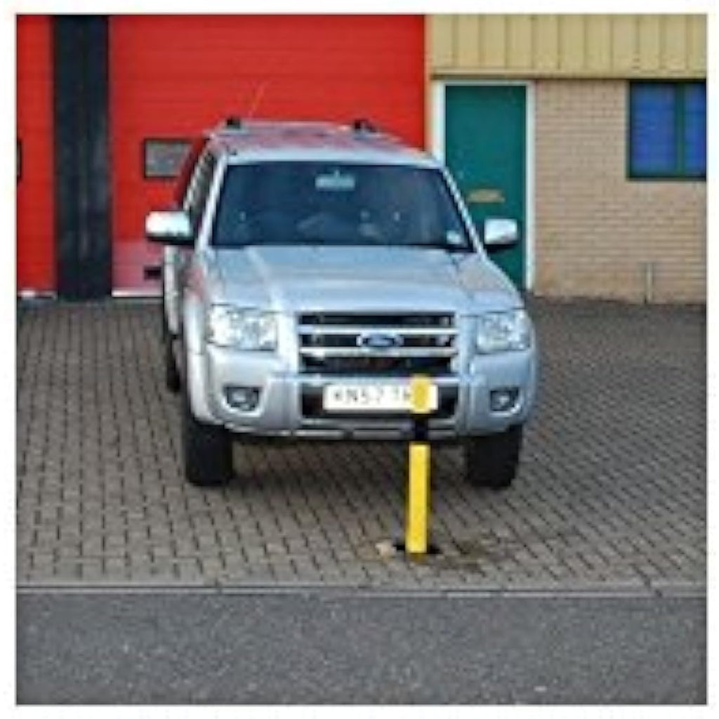 Heavy Duty Removable Parking Security Post - Yellow